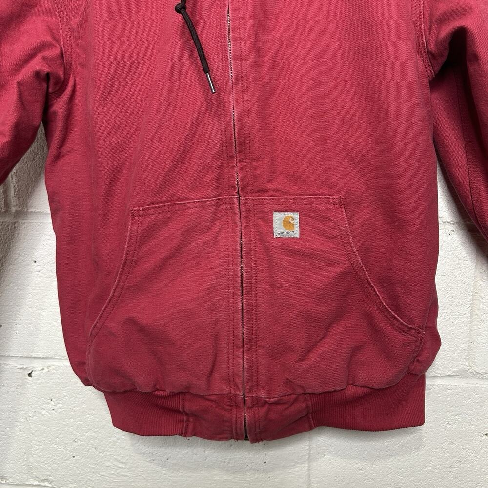 Carhartt Quilted Camo-Lined Hooded Active Jacket “Crabapple” View 5